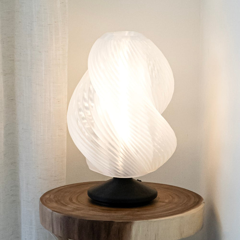 Gema 13.5" Mid-Century Coastal Plant-Based PLA 3D Printed Dimmable LED Table Lamp - JONATHAN Y