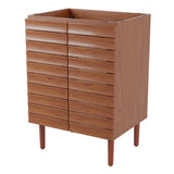 Aubert Thick Linear Slat Modern Farmhouse 2-Shelf Bath Vanity Cabinet Only (Sink Basin not Included) - JONATHAN Y