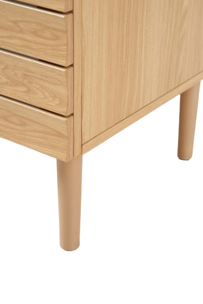 Aubert Thick Linear Slat Modern Farmhouse 2-Shelf Bath Vanity Cabinet Only (Sink Basin not Included)
