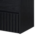 Sherwin Slat Modern Coastal 2-Drawer Wall Mounted Bath Vanity Cabinet Only (Sink Basin Not Included)