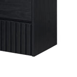 Sherwin Slat Modern Coastal 2-Drawer Wall Mounted Bath Vanity Cabinet Only (Sink Basin Not Included) - JONATHAN Y