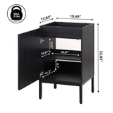 Rowan Geometric Modern Transitional 2-Shelf Bath Vanity Cabinet Only (Sink Basin Not Included) - JONATHAN Y
