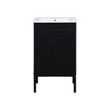 Rowan Geometric Modern Transitional 2-Shelf Bath Vanity Cabinet Only (Sink Basin Not Included) - JONATHAN Y