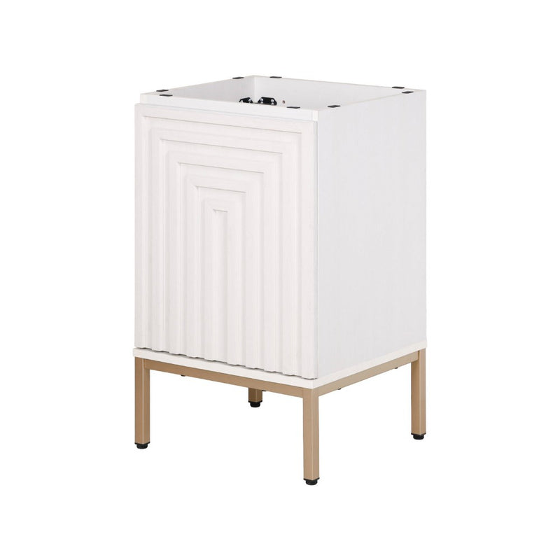 Rowan Geometric Modern Transitional 2-Shelf Bath Vanity Cabinet Only (Sink Basin Not Included) - JONATHAN Y