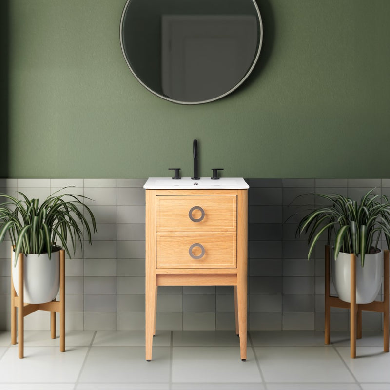 Corbin Modern Classic 1-Drawer Bath Vanity Base Only (Sink Basin Not Included)