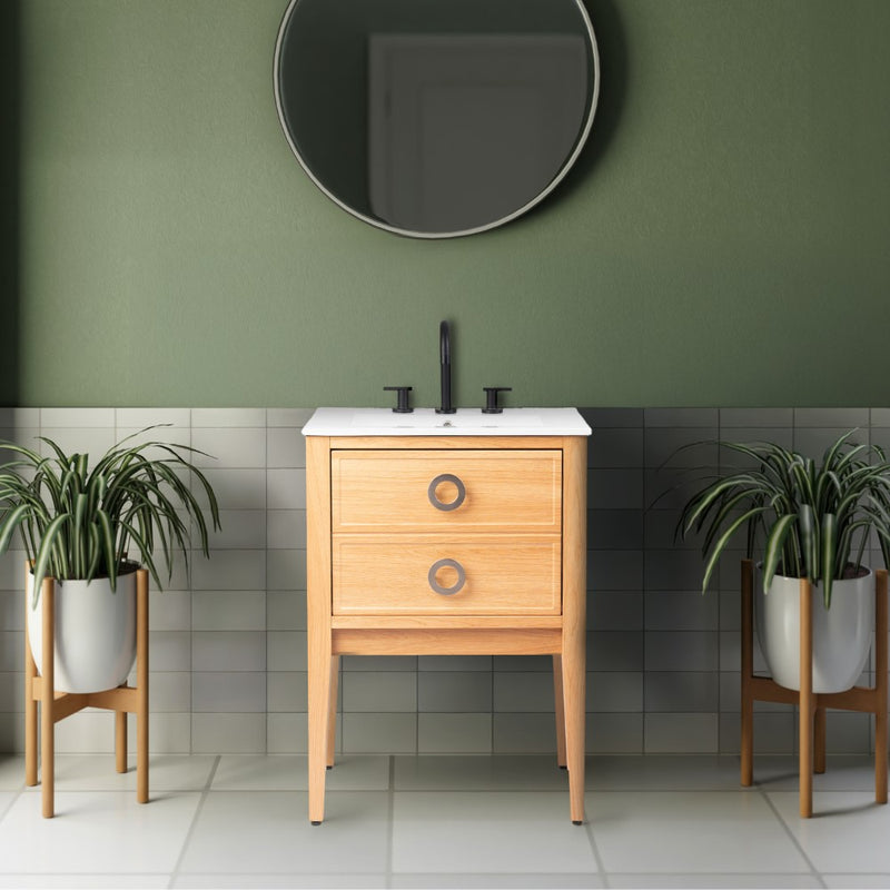 Corbin Modern Classic 1-Drawer Bath Vanity Base Only (Sink Basin Not Included)