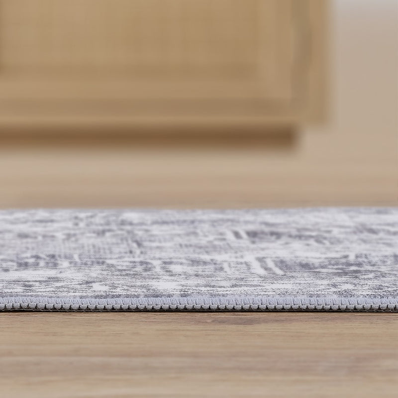 Eleanor Vintage Medallion Border Machine-washable Area Rug