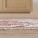 Eleanor Vintage Medallion Border Machine-washable Area Rug