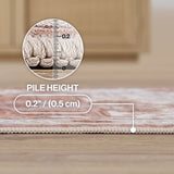 Eleanor Vintage Medallion Border Machine-washable Area Rug