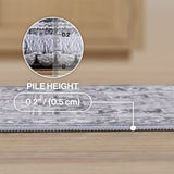 Eleanor Vintage Medallion Border Machine-washable Area Rug