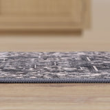 Eleanor Vintage Medallion Border Machine-washable Area Rug