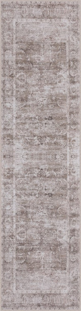 Arabella Vintage Floral Border Machine-washable Area Rug