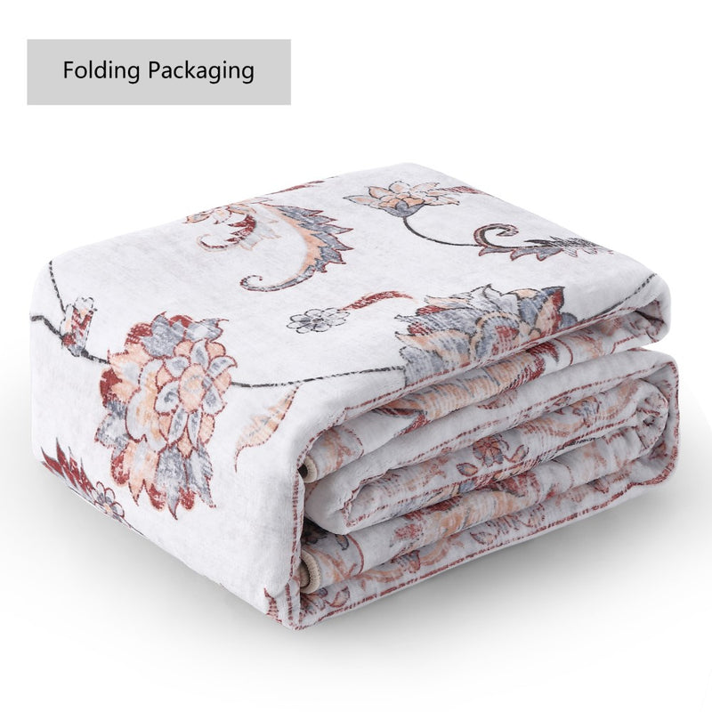 Arabella Vintage Floral Border Machine-washable Area Rug