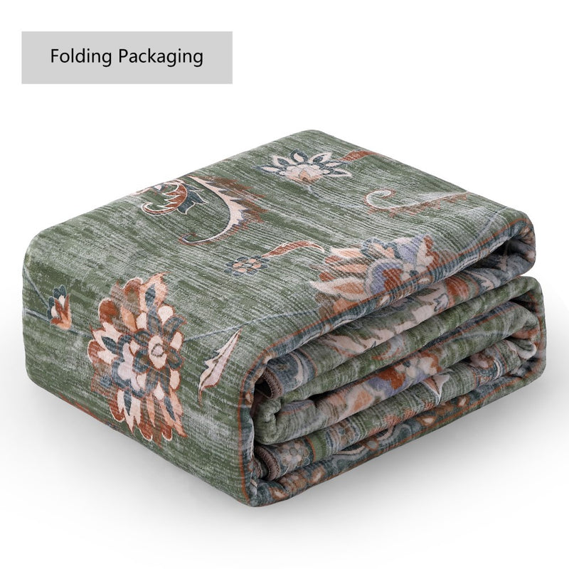 Arabella Vintage Floral Border Machine-washable Area Rug