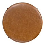 Silvia 18.5" Modern Metal/Bouclé Cushioned Vanity Stool - JONATHAN Y