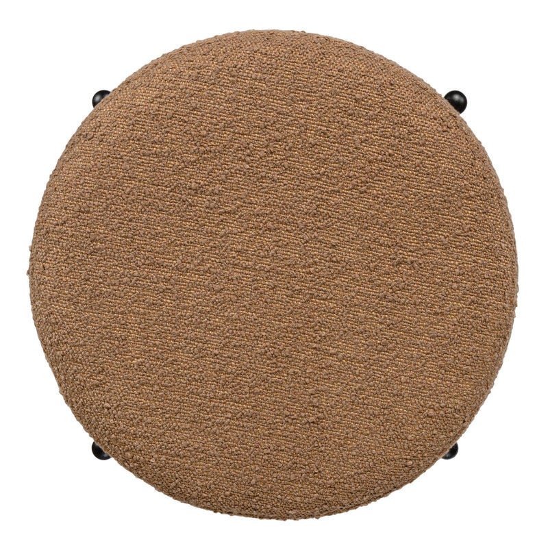 Silvia 18.5" Modern Metal/Bouclé Cushioned Vanity Stool - JONATHAN Y