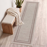 Clement Double Border Non-slip Machine-washable Area Rug