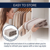 Clement Double Border Non-slip Machine-washable Area Rug