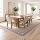 Clement Double Border Non-slip Machine-washable Area Rug