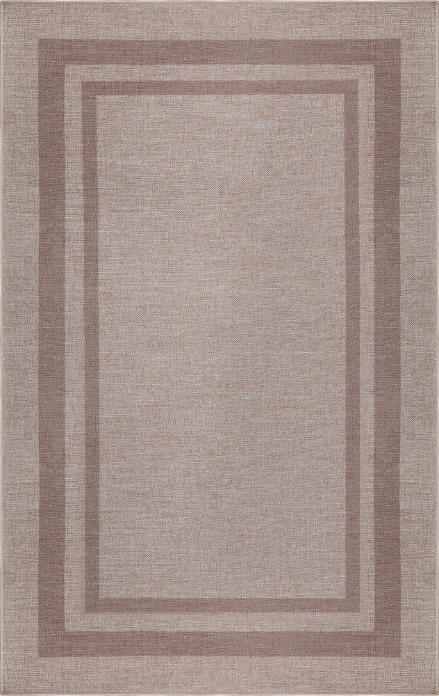 Clement Double Border Non-slip Machine-washable Area Rug