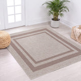 Clement Double Border Non-slip Machine-washable Area Rug