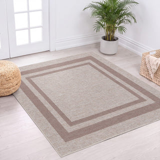 Clement Double Border Non-slip Machine-washable Area Rug