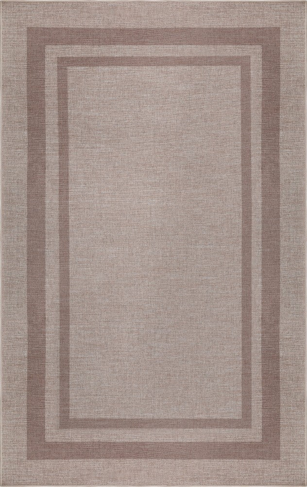 Clement Double Border Non-slip Machine-washable Area Rug