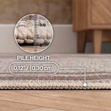 Clement Double Border Non-slip Machine-washable Area Rug