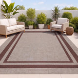Clement Double Border Non-slip Machine-washable Area Rug