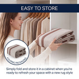 Clement Double Border Non-slip Machine-washable Area Rug