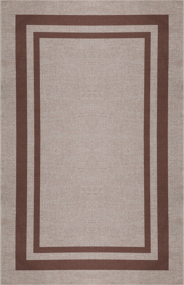 Clement Double Border Non-slip Machine-washable Area Rug