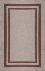 Clement Double Border Non-slip Machine-washable Area Rug
