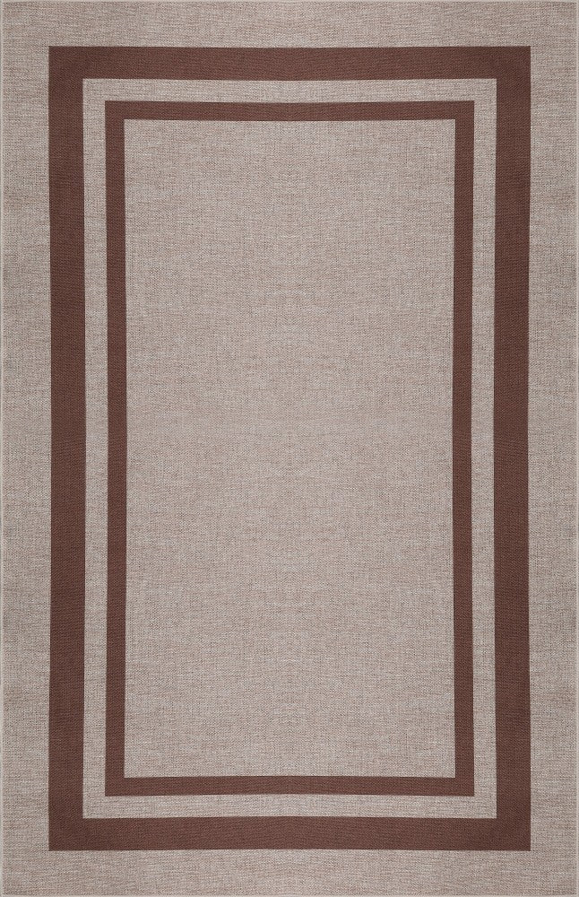 Clement Double Border Non-slip Machine-washable Area Rug