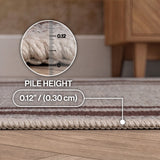 Clement Double Border Non-slip Machine-washable Area Rug