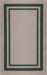 Clement Double Border Non-slip Machine-washable Area Rug