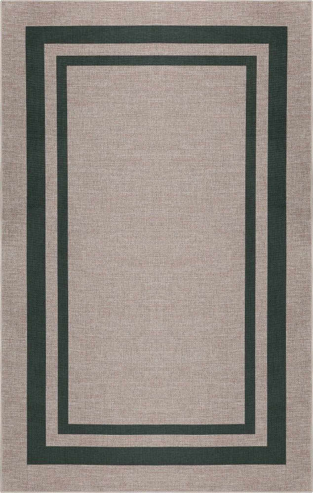 Clement Double Border Non-slip Machine-washable Area Rug