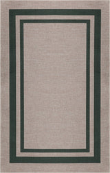 Clement Double Border Non-slip Machine-washable Area Rug