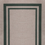 Clement Double Border Non-slip Machine-washable Area Rug