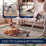 Clement Double Border Non-slip Machine-washable Area Rug