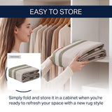 Clement Double Border Non-slip Machine-washable Area Rug
