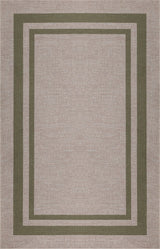 Clement Double Border Non-slip Machine-washable Area Rug