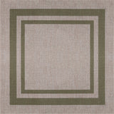 Clement Double Border Non-slip Machine-washable Area Rug