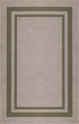 Clement Double Border Non-slip Machine-washable Area Rug
