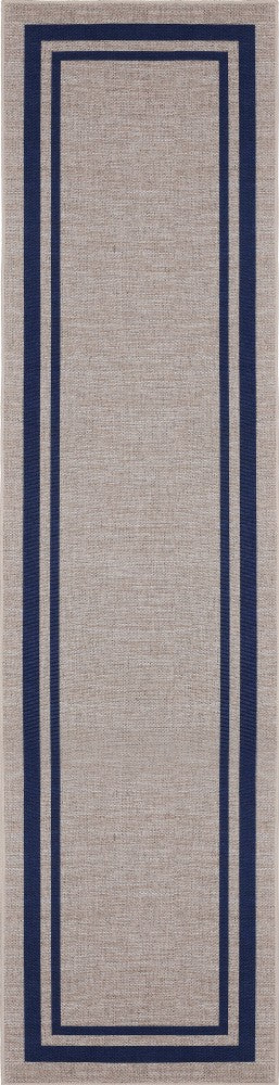 Clement Double Border Non-slip Machine-washable Area Rug