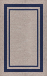 Clement Double Border Non-slip Machine-washable Area Rug