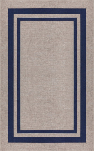 Clement Double Border Non-slip Machine-washable Area Rug