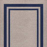 Clement Double Border Non-slip Machine-washable Area Rug