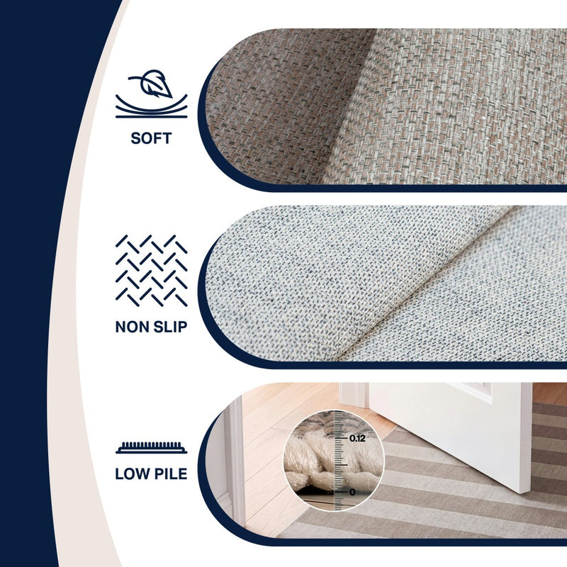 Gabby Cabana Stripe Non-slip Machine-washable Area Rug