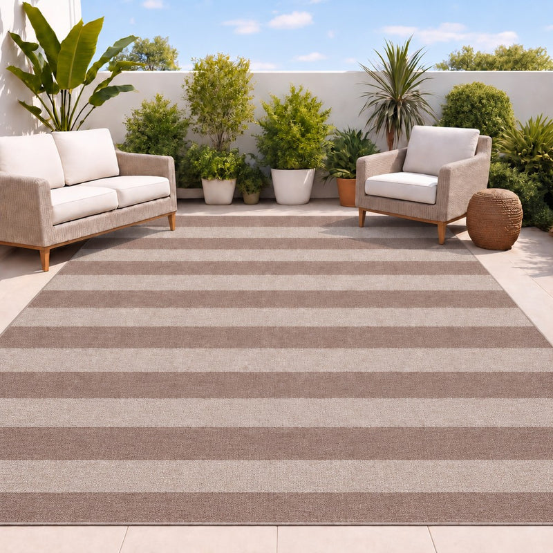 Gabby Cabana Stripe Non-slip Machine-washable Area Rug