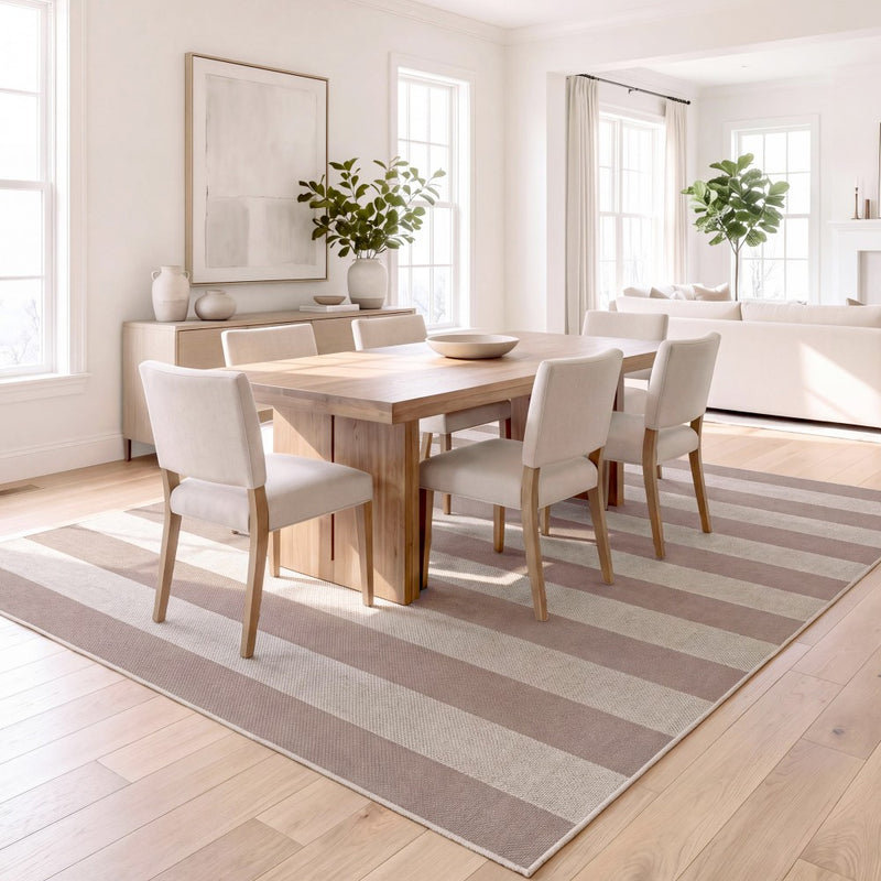 Gabby Cabana Stripe Non-slip Machine-washable Area Rug